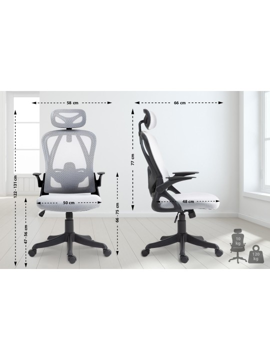 Bureaustoel Taos, grijs