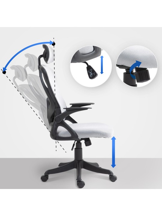 Bureaustoel Taos, grijs