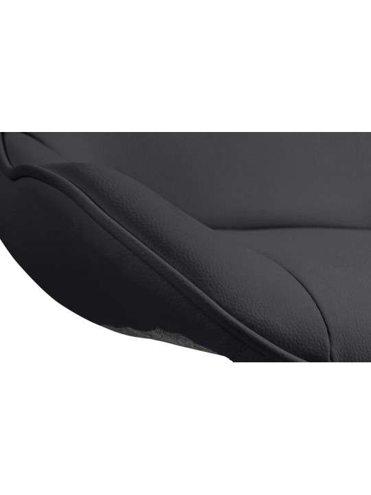 Set van 2 barkrukken Vonore kunstleer chroom, zwart