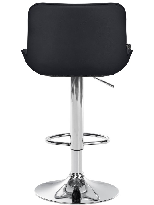 Set van 2 barkrukken Vonore kunstleer chroom, zwart