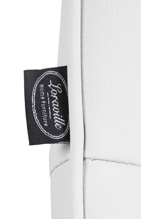 Set van 2 barkrukken Vonore kunstleer, wit