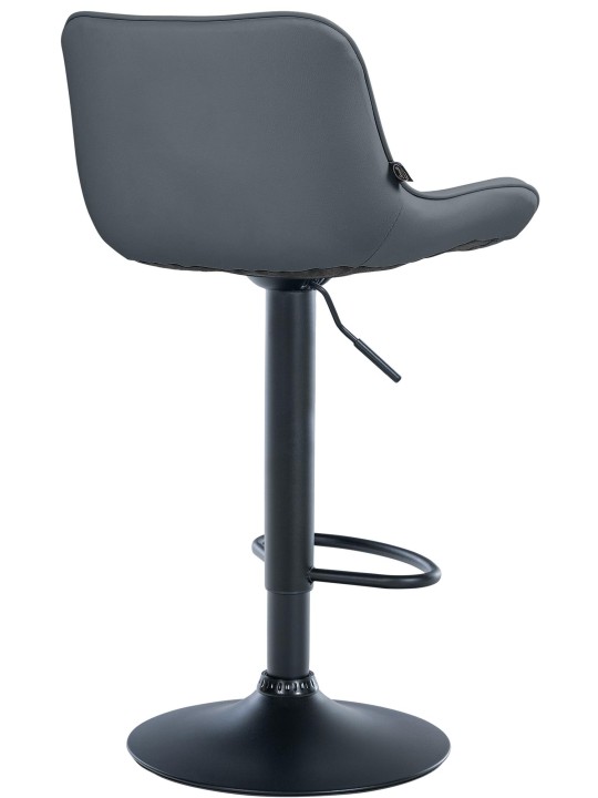 Set van 2 barkrukken Vonore kunstleer, grijs