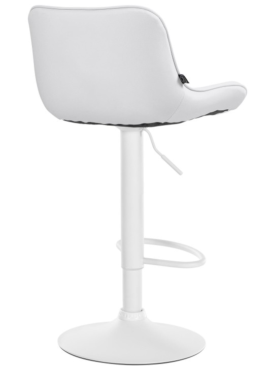Set van 2 barkrukken Vonore kunstleer, wit
