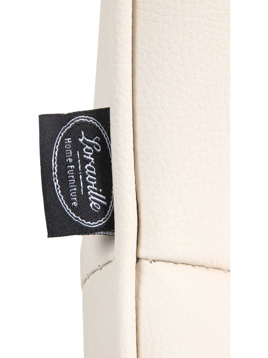 Set van 2 barkrukken Vonore kunstleer, crème