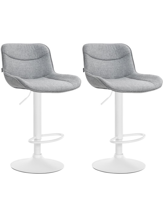 Set van 2 barkrukken Vonore stof, grijs