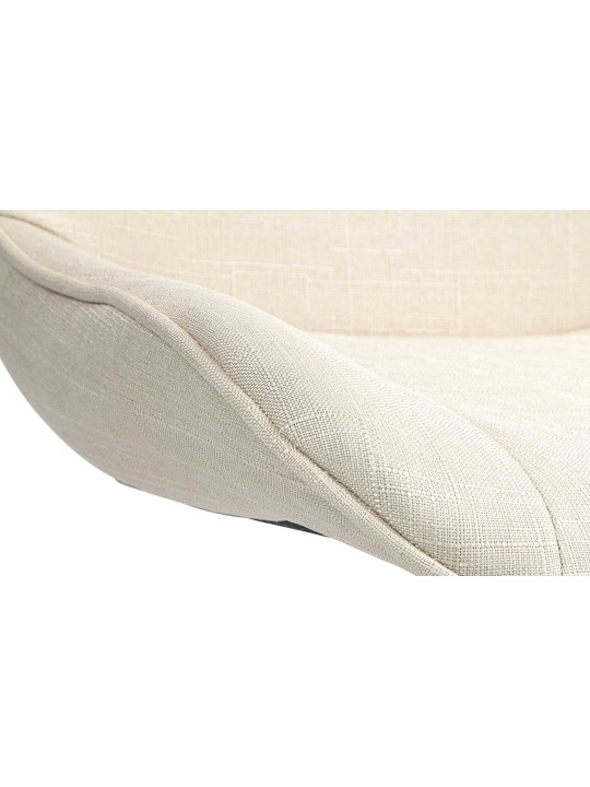 Set van 2 barkrukken Vonore stof chroom, crème