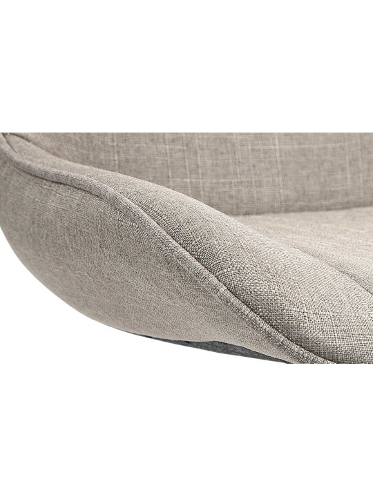 Set van 2 barkrukken Vonore stof, taupe