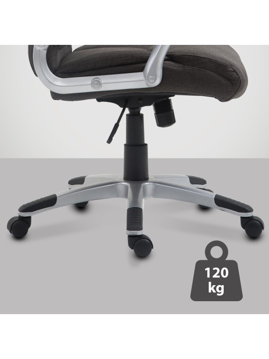 Bureaustoel Texas V2 stof, donkergrijs
