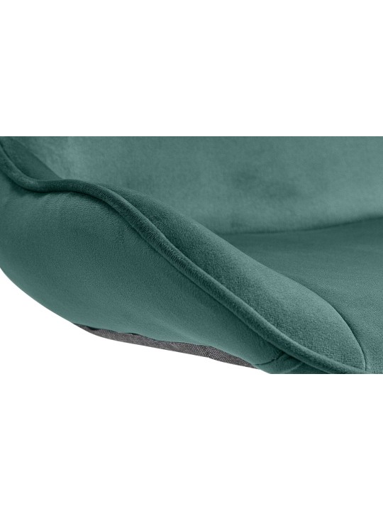 Set van 2 barkrukken Vonore fluweel chroom, groen