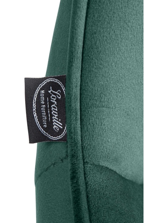 Set van 2 barkrukken Vonore fluweel, groen