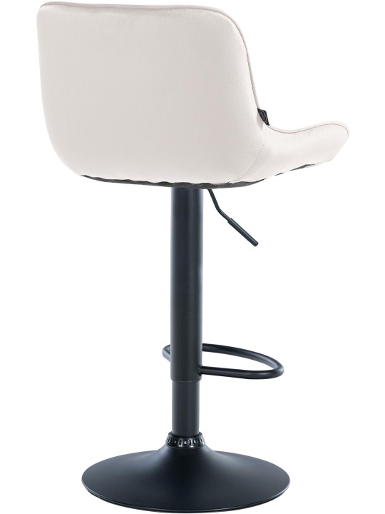 Set van 2 barkrukken Vonore fluweel, crème