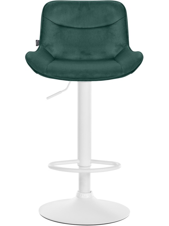 Set van 2 barkrukken Vonore fluweel, groen