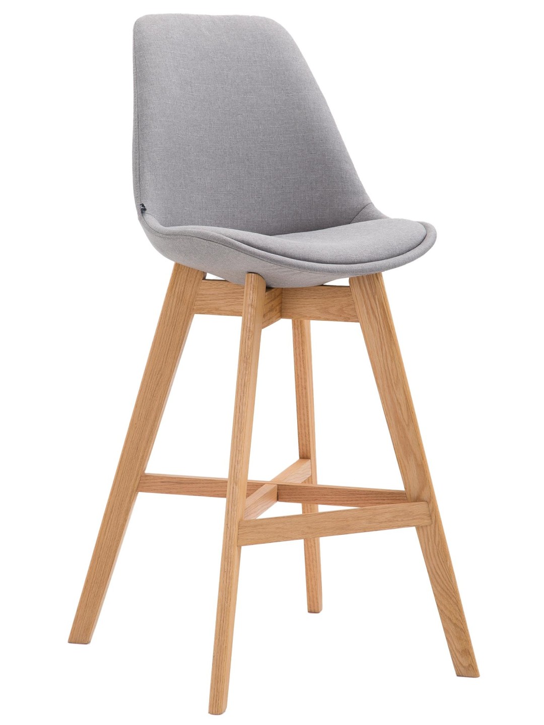 Barkruk Cannes stof Natura, grijs