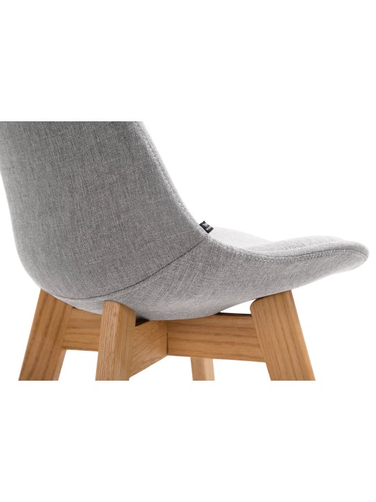 Barkruk Cannes stof Natura, grijs