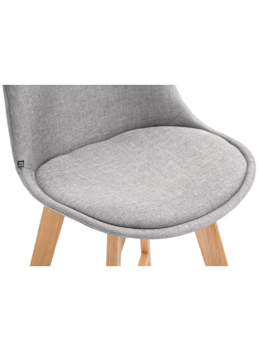 Barkruk Cannes stof Natura, grijs