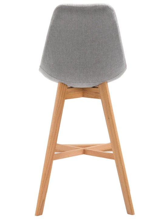 Barkruk Cannes stof Natura, grijs