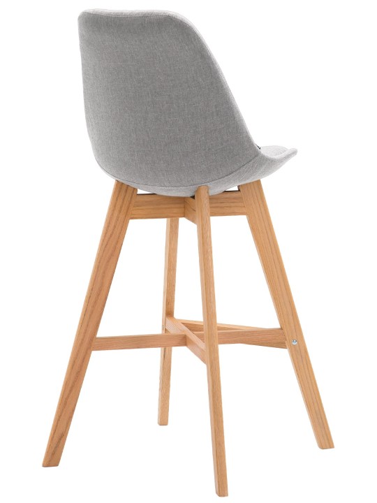 Barkruk Cannes stof Natura, grijs