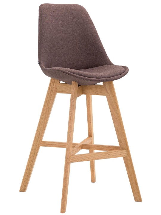 Barkruk Cannes stof Natura, bruin