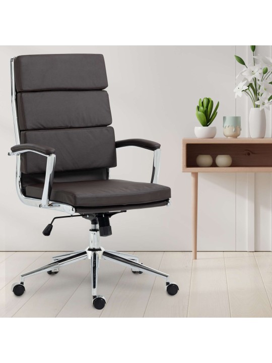 Bureaustoel Cleveland kunstleer, bruin Bureaustoel Cleveland kunstleer, bruin