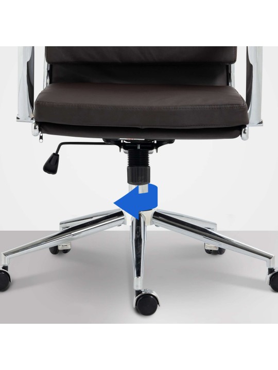 Bureaustoel Cleveland kunstleer, bruin Bureaustoel Cleveland kunstleer, bruin