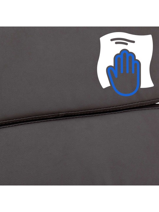 Bureaustoel Cleveland kunstleer, bruin Bureaustoel Cleveland kunstleer, bruin