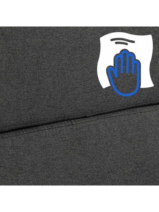 Bureaustoel Cleveland stof, donkergrijs