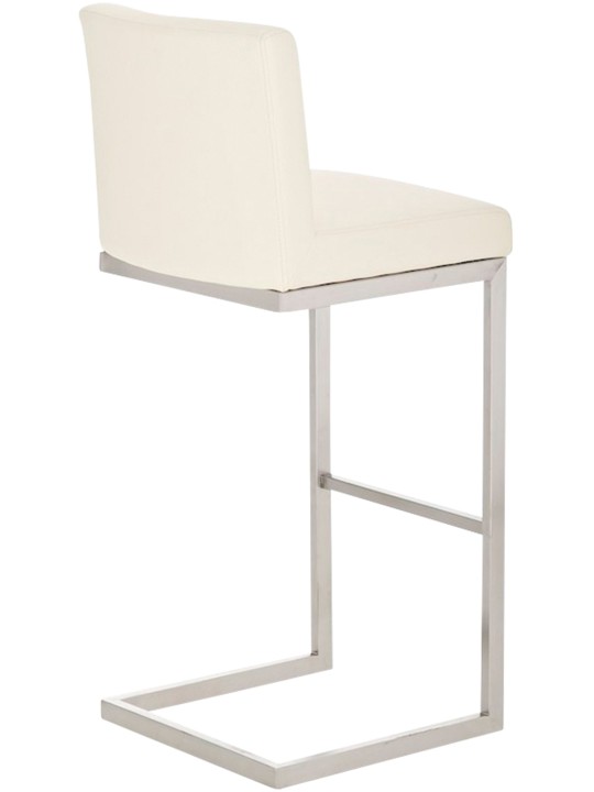 Set van 2 barkrukken Paros kunstleer, crème