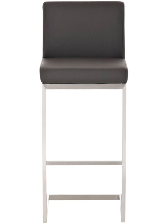 Set van 2 barkrukken Paros kunstleer, bruin