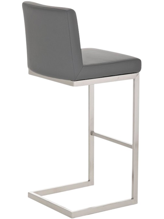 Set van 2 barkrukken Paros kunstleer, grijs