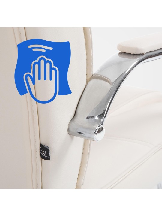 Bezoekersstoel Attila, crème Bezoekersstoel Attila, crème