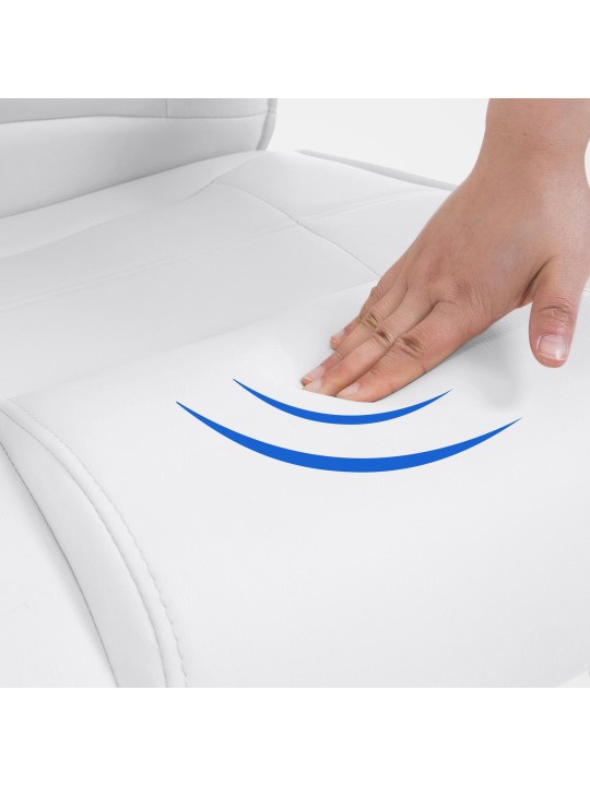 Bezoekersstoel Attila, wit