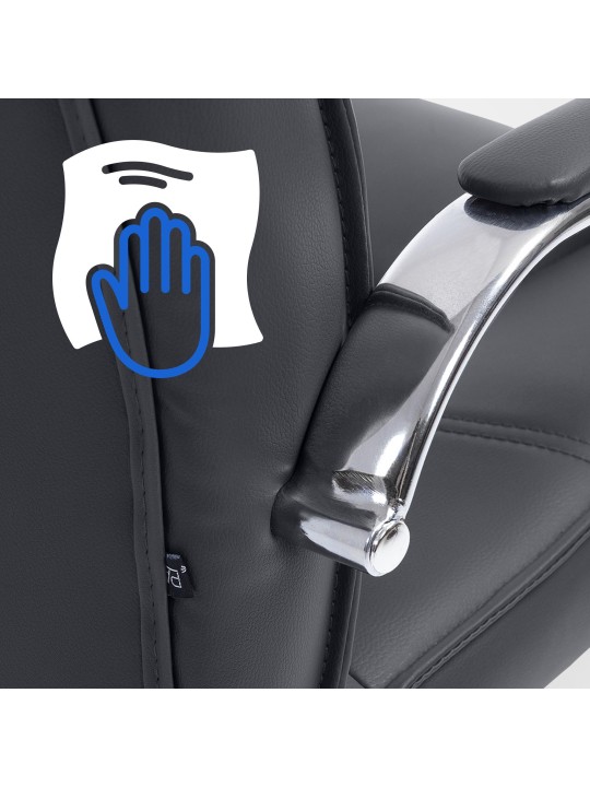 Set van 2 stoelen Attila, zwart Set van 2 stoelen Attila, zwart