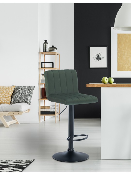 Barkruk Jamie fluweel, groen Barkruk Jamie fluweel, groen