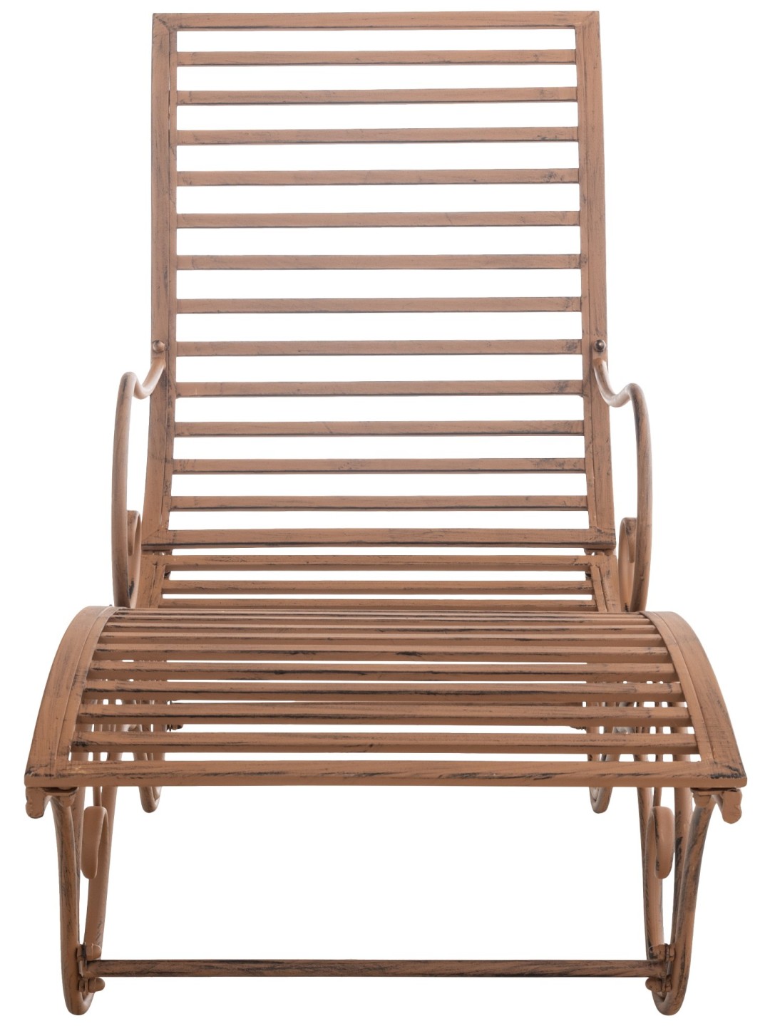 Tuinligstoel Amiens, antiek bruin