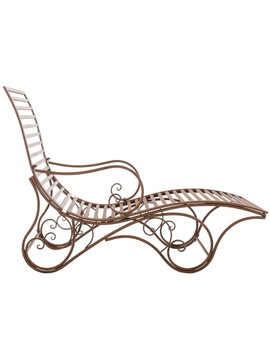 Tuinligstoel Amiens, antiek bruin Tuinligstoel Amiens, antiek bruin