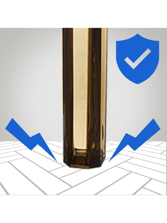 Barkruk Fox, transparant, barnsteen