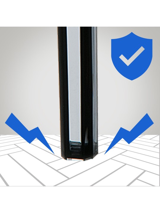 Barkruk Fox, transparant, zwart