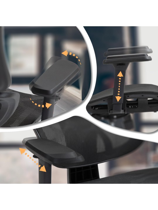 Bureaustoel Deshler, zwart