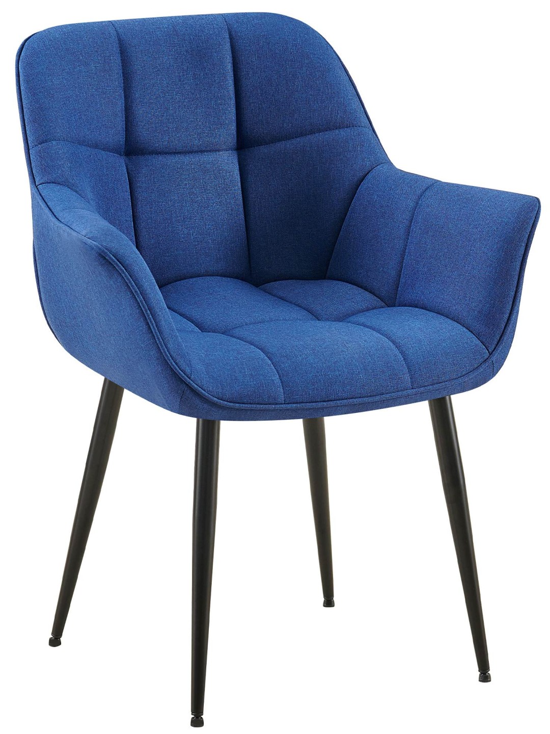 Eetkamerstoel Roseville stof, blauw