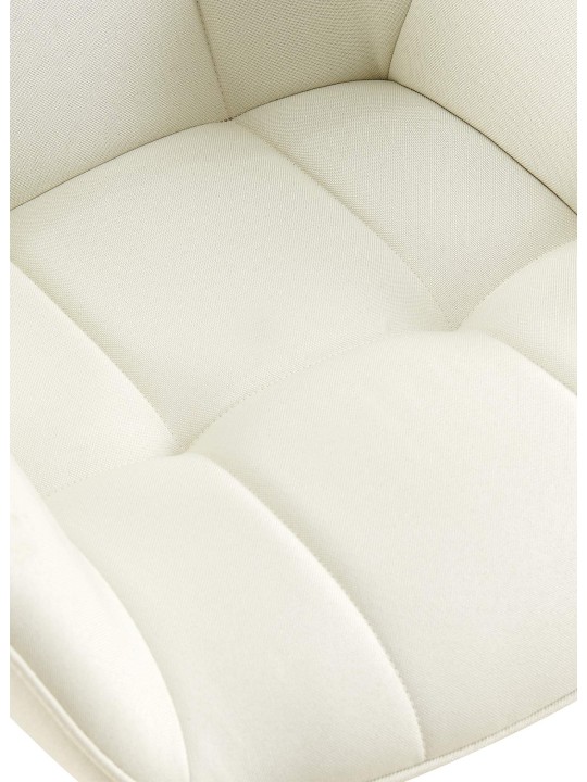 Eetkamerstoel Roseville stof, crème