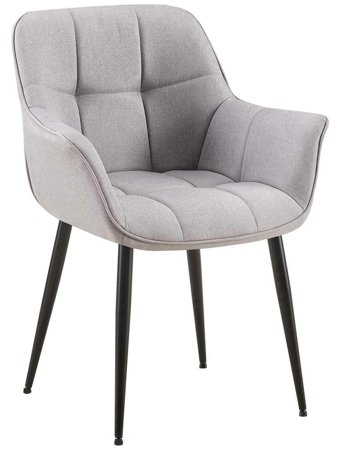 Eetkamerstoel Roseville stof, grijs