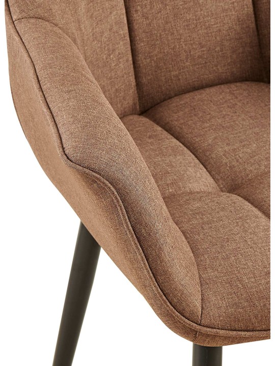 Eetkamerstoel Roseville stof, taupe