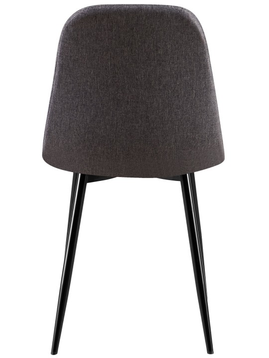 Stoel Giverny stof, donkergrijs