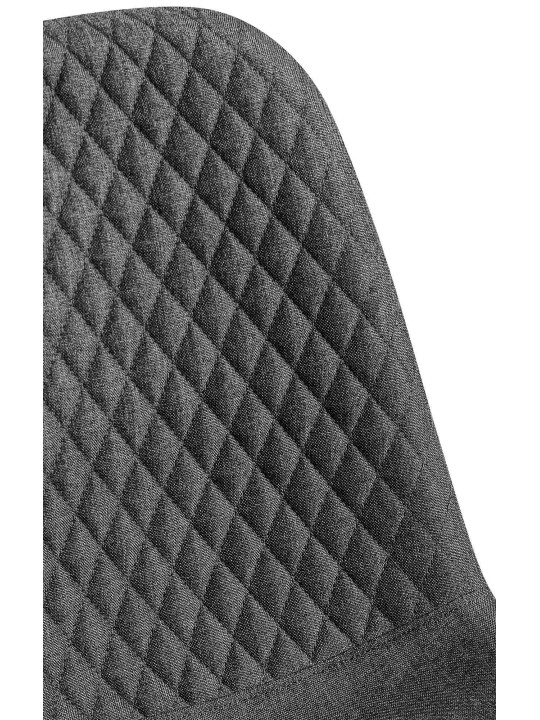 Stoel Giverny stof, donkergrijs