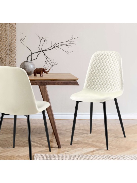 Stoel Giverny stof, crème Stoel Giverny stof, crème