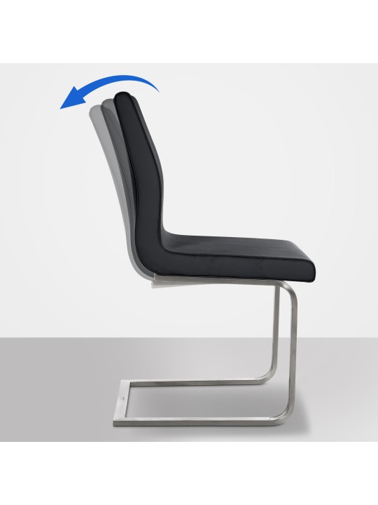 Belfort eetkamerstoel, zwart