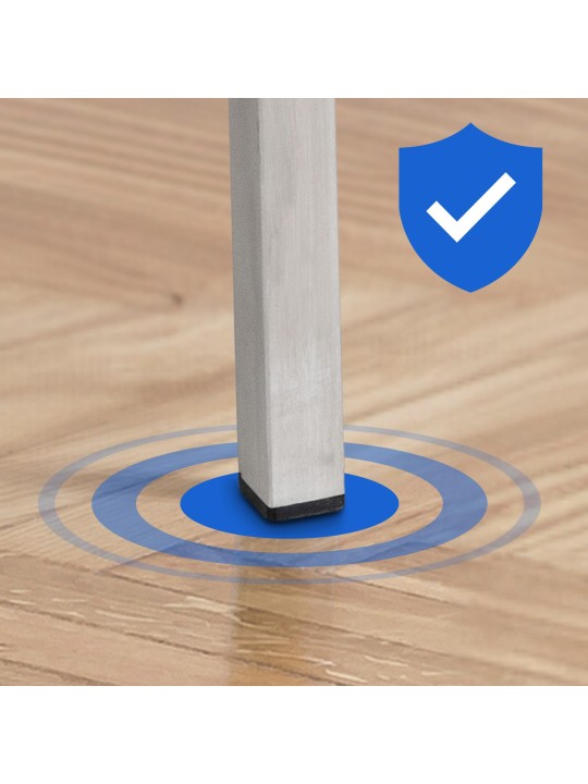 Barkruk Damaso E stof met 4-poots frame, lila Barkruk Damaso E stof met 4-poots frame, lila