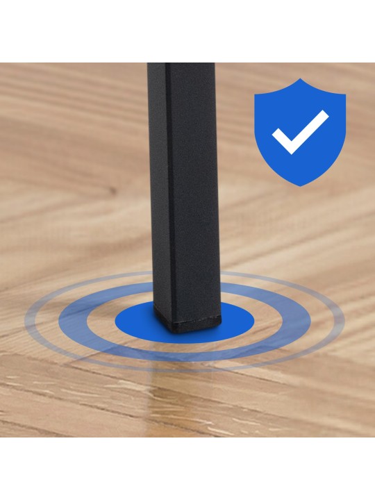 Barkruk Damaso B stof met 4-poots frame, ivoor