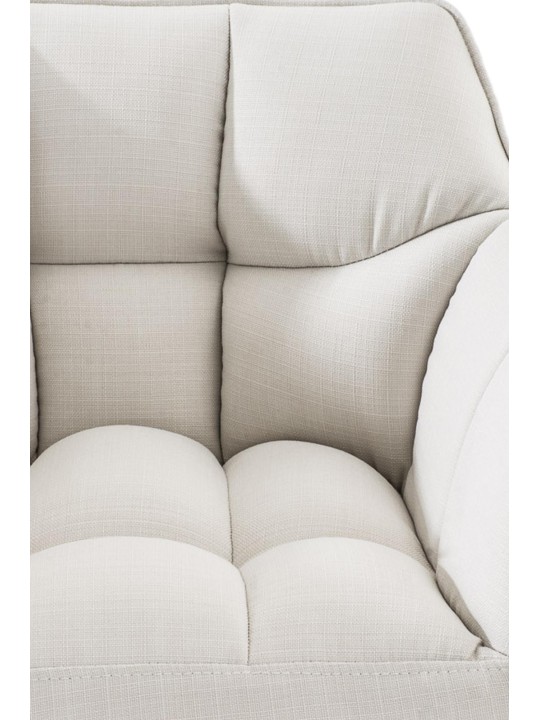 Barkruk Damaso B stof met 4-poots frame, wit Barkruk Damaso B stof met 4-poots frame, wit