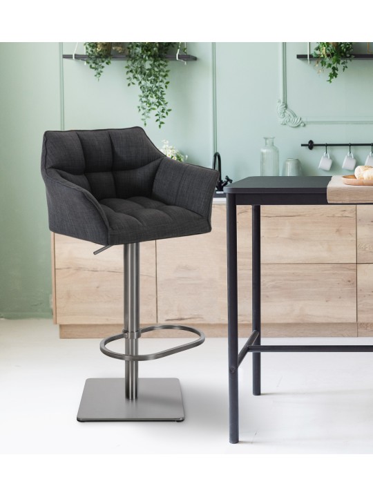 Barkruk Damaso E stof, donkergrijs Barkruk Damaso E stof, donkergrijs